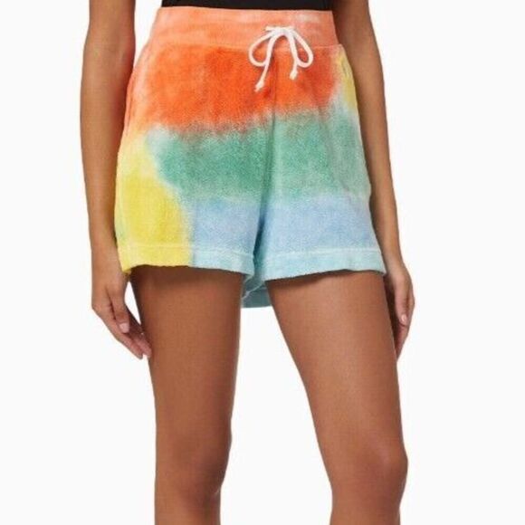 Polo Ralph Lauren Women's Sz XL Beach Dye Tie Dye Drawstring Terry Shorts - Picture 9 of 9